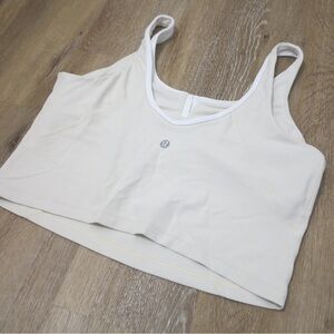 Lululemon Cream / White Sports Bra Size 12